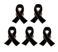 Spilla commemorativa con nastro nero, per funerali, commemorativa, in lutto della regina, spilla smaltata nera, 1 Pcs, Smalto