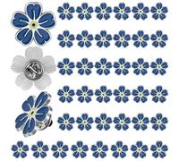 Spilla commemorativa con scritta in lingua inglese "Forget Me Not", per celebrazione della vita, bomboniere funerarie, demenza di Alzheimer, non ti scordar di me, spilla da bavero commemorativa