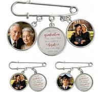 Spilla Commemorativa Della Laurea Personalizzata Con Ciondolo Fotografico, Spille Personalizzate For Lui O Lei, Spilla For Testimoni Dello Sposo, Ricordo Del Matrimonio, Accessorio