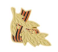 Spilla commemorativa patriottica in lega, tradizionale simbolo russo, accessorio sicuro per rievocazioni storiche evento spilla in lega, One Size, come descritto