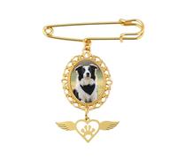 Spilla commemorativa per bouquet da sposa, con ciondolo a forma di cane, con ciondolo a forma di cuore, per sposi e sposa, bouquet di fiori da sposa, spilla per foto