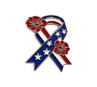 Spilla commemorativa per il Giorno dell'Indipendenza con simboli patriottici per il quarto luglio Celebrazioni Espressione nazionale Fiore petto Donna, Misura unica, come descritto