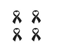 Spilla commemorativa, spilla con nastro nero, spilla per accessori per abbigliamento, spilla nera in lutto, 1.0*1.0*1.0