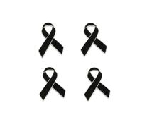 Spilla commemorativa, spilla con nastro nero, spilla per accessori per abbigliamento, spilla nera in lutto, 1.0*1.0*1.0
