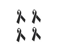 Spilla commemorativa, spilla con nastro nero, spilla per accessori per abbigliamento, spilla nera in lutto, 1.0*1.0*1.0