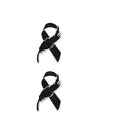 Spilla commemorativa, spilla con nastro nero, spilla per accessori per abbigliamento, spilla nera in lutto, 1.0*1.0*1.0