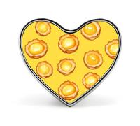 Spilla commemorativa unisex in metallo a forma di cuore con crostata all', spilla da bavero, bottone, accessorio per abito, cappotto, zaino, matrimonio