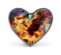 Spilla commemorativa unisex in metallo con cuore "Non dimenticare mai il 911", spilla da bavero, bottone, accessorio per cappotto, zaino, matrimonio