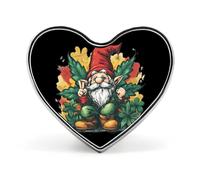 Spilla commemorativa unisex in metallo con simbolo della pace, a forma di gnomo, a forma di cuore, con bottone, per abito, cappotto, zaino, matrimonio