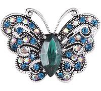 Spilla con Ala Vintage Blu Spilla con Taglio a Sciarpa a Forma di Animale Carino Fiore all'occhiello per Le Ragazze delle Donne Convenient Handled