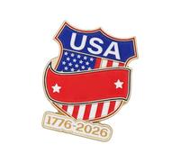 Spilla con aquila Americans Independence Day 250th Anniversary Badge Accessorio abbigliamento per abiti formali e casual Spilla armata commemorativa