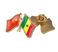 Spilla Con Bandiera A Croce Della Cina E Del Senegal Spilla Con Emblema Con Stampa A Bandiera Retrò Spilla Con Distintivo Patriottico Per Abbigliamento Borse Camicie Viaggi Accessori Di Novità A