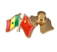 Spilla Con Bandiera A Croce Della Cina E Del Senegal Spilla Con Emblema Con Stampa A Bandiera Retrò Spilla Con Distintivo Patriottico Per Abbigliamento Borse Camicie Viaggi Accessori Di Novità B