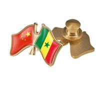 Spilla Con Bandiera A Croce Della Cina E Del Senegal Spilla Con Emblema Con Stampaandiera Retrò Spilla Con Distintivo Patriottico Per Abbigliamento Borse Camicie Viaggi Accessori Di Novità