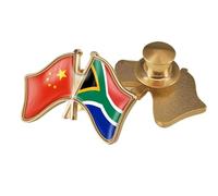 Spilla Con Bandiera A Croce Della Cina E Del Sud Africa Spilla Con Stampa A Forma Di Bandiera In Cristallo Personalizzata Spille Da Bavero Accessori Per Abiti Patriottici Per Donne E Uomini Bottone A