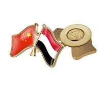 Spilla Con Bandiera Croce Della Cina E Dello Yemen Spilla Da Bavero Con Stampa Di Striscione Distintivo Della Nazione Innovativa Zaino Fai Da Te Maglietta Giacca Vestiti Accessori Gioielli Regalo
