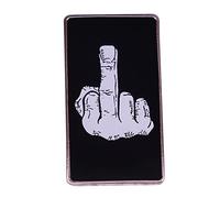 Spilla con bandiera del dito medio Spilla per etichette con bandiera Zaini carini Spille da bavero Spilla per gioielli in metallo del fumetto Regalo per uomini