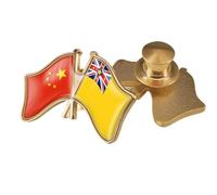 Spilla Con Bandiera Della Cina E Della Nuova Croce Di Elys - Spilla Da Bavero Con Stampa Patriottica Vintage Distintivo Della Nazione Innovativa Accessori Per Vestiti Gioielli Regalo Bottone A