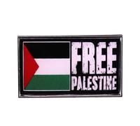 Spilla con bandiera della Palestina, spilla con bandiera palestinese, distintivo da bavero palestinese, stand con spilla della Palestina, spilla per i paesi palestinesi, Cristallo