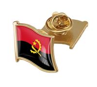 Spilla Con Bandiera Dell'Angola - Spilla Con Bandiera In Cristallo Personalizzata Spilla Con Bandiera Distintivo Spilla Abbigliamento Patriottico Sciarpa Borsa Cappello Accessori Per Donne E Uomini