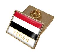 Spilla Con Bandiera Dello Yemen - Semplice Spilla Con Stampa Geometrica Retrò Con Bandiera Per Uomo E Donna Patriottica Spilla Con Bottone Per Colletto Per Giacche Camicie Zaini Personaggio