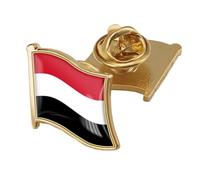 Spilla Con Bandiera Dello Yemen - Semplice Spilla Con Stampa Geometrica Retrò Con Bandiera Per Uomo E Donna Patriottica Spilla Con Bottone Per Colletto Per Giacche Camicie Zaini Bandiera
