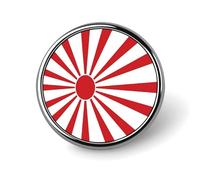 Spilla con bandiera giapponese del Sol Levante, spilla da bavero, spilla, distintivo, cravatta, gioielli, decorazione per cappelli, giacche, camicie