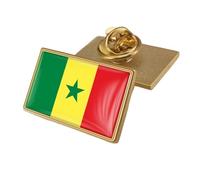 Spilla Con Bandiera Nazionale Del Senegal - Spilla Con Bandiera Geometrica In Stile Nazionale Spilla Con Stemma Nazionale Spilla Con Bavero Per Uomo E Donna Rettangolare