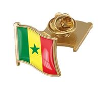 Spilla Con Bandiera Nazionale Del Senegal - Spilla Con Bandiera Geometrica In Stile Nazionale Spilla Con Stemma Nazionale Spilla Con Bavero Per Uomo E Donna