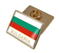 Spilla Con Bandiera Nazionale Della Bulgaria - Spilla Con Bandiera Geometrica In Stile Nazionale Spilla Con Stemma Nazionale Spilla Con Bavero Vintage Accessorio Per Uomo E Donna