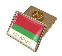 Spilla Con Bandiera Patriottica Della Bielorussia Spilla Con Risvolto In Cristallo Stampato Con Bandiera Novità Spilla Con Cravatta Geometrica Con Bandiera Retrò Accessorio Distintivo Con Carattere