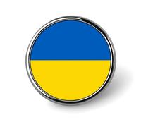 Spilla Con Bandiere Nazionali Della Personalità Creativa Dell'Ucraina Spilla Da Bavero In Metallo Rotonda/Quadrata/A Forma Di Cuore Con Bottone A Farfalla Spille Per Uomo Donna Accessori Regalo