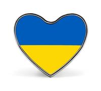 Spilla Con Bandiere Nazionali Della Personalità Creativa Dell'Ucraina Spilla Da Bavero In Metallo Rotonda/Quadrata/A Forma Di Cuore Con Bottone A Farfalla Spille Per Uomo Donna Accessori Regalo