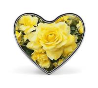 Spilla con bottone a forma di rosa gialla, progetta la tua spilla personalizzata, spilla decorativa in metallo per cappelli, vestiti e zain