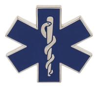 Spilla con Caduceo della Stella Medica della Vita - Simbolo del Paramedico 'Ambulanza del Servizio Sanitario Nazionale - Ideale per Studenti Infermieri E Medici