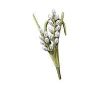 Spilla Con Ciondolo Alla Pianta Alla Bellissimi Distintivi Struttura in Lega Perfetto Da Indossare Ogni Giorno O Regalare Piante Fatte a Mano