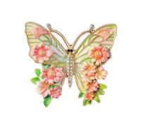 Spilla con corpetto a farfalla dipinta a smalto: elegante accessorio da donna for ogni occasione(pink)