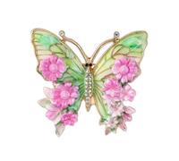Spilla con corpetto a farfalla dipinta a smalto: elegante accessorio da donna for ogni occasione(Viola)