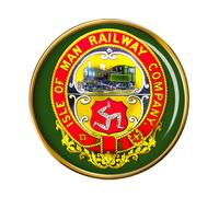 Spilla Con Crest Della Ferrovia Dell'Isola Di Man