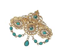 Spilla con cristalli esotici del Marocco con nappe dal design scavato, per abiti da sposa, spilla da donna, Misura unica, come descritto