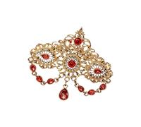 Spilla con cristalli esotici del Marocco con nappe dal design scavato, per abiti da sposa, spilla da donna, Misura unica, come descritto