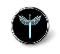 Spilla con design a spada sacra per donna e uomo, spilla da bavero con distintivo alla moda per feste e matrimoni