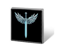 Spilla con design a spada sacra, spilla quadrata con distintivo, spilla da bavero per donna e uomo, regalo