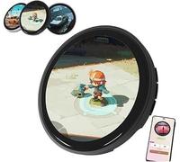 Spilla con display digitale per badge elettronico, spilla con display digitale per foto, video e GIF, portachiavi con controllo Bluetooth, adatta per zaini, cappelli e giacche