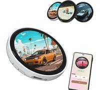 Spilla con display digitale per badge elettronico, spilla con display digitale per foto, video e GIF, portachiavi con controllo Bluetooth, adatta per zaini, cappelli e giacche