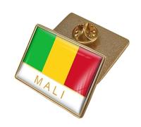 Spilla Con Distintivo Bandiera Mali - Spilla Con Stampa Di Lettere Della Bandiera Mondiale Patriottica Spilla Novità Spilla Da Bavero Fibbia Ciondolo Gioielli Per Donne Uomini Regalo Personaggio