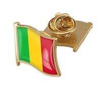 Spilla Con Distintivo Bandiera Mali Spilla Con Stampa Di Lettere Della Bandiera Mondiale Patriottica Spilla Novità Spilla Da Bavero Fibbia Ciondolo Gioielli Per Donne Uomini Memorabilia Regalo