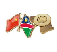 Spilla Con Distintivo Della Bandiera Dell'Amicizia Tra Cina E Namibia Spille Con Stampa Della Bandiera Patriottica Spilla Artistica Spilla Da Bavero Fibbia Ciondolo Gioielli Per Donne E Uomini Regalo