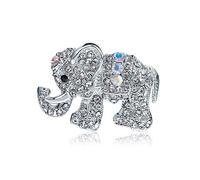 Spilla con Elefante in Cristallo da Donna Sciarpe Coperte Scialle Vestiti per Animali Cappello Borsa Accessori Elegante e Popolare Professional Design