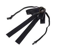 Spilla con fiocco di Natale per donne e uomini con fiocco per costume gioielli cravatta decorazione collare per fiocco da strada rosso set Bailey Natale nero, Misura unica, come descritto